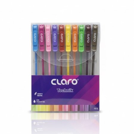 طقم اقلام حبر 10 لون | CLARO