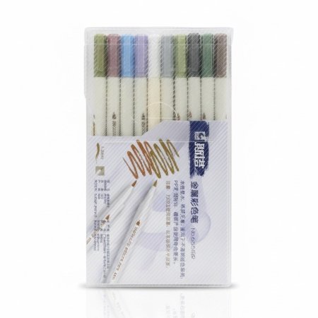 طقم اقلام مائي متاليك 10 لون