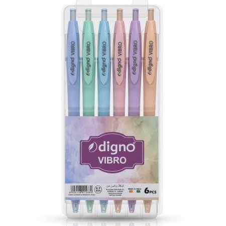 طقم اقلام حبر 6 لون