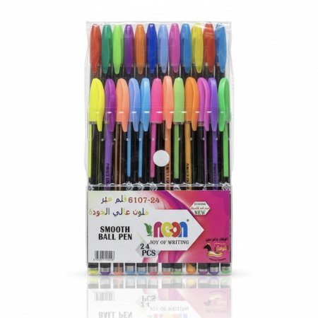 طقم اقلام حبر 24 لون