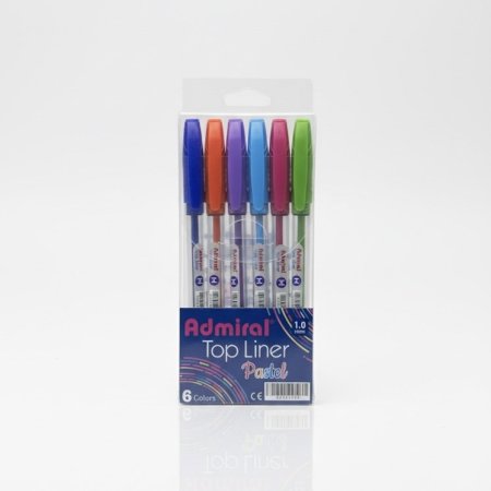 طقم اقلام حبر 6 لون | ADMIRAL